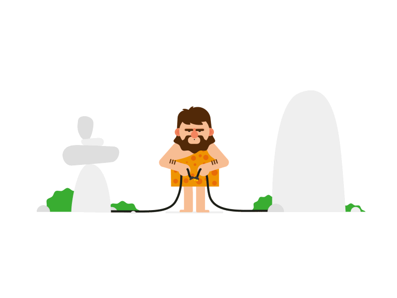 Gif homem da caverna.